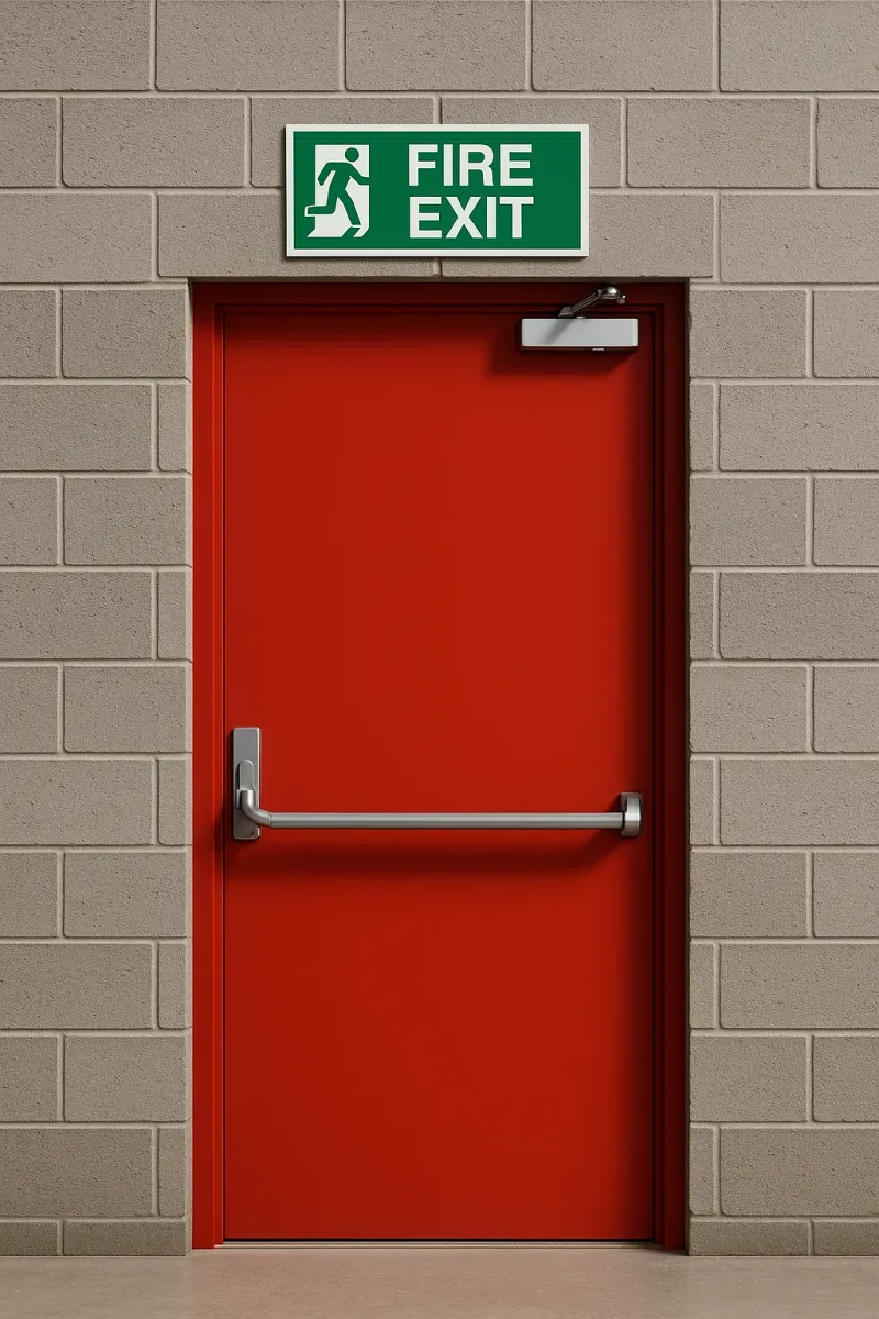 fire exits - professional steel doors available in leeds from UK manufacturers